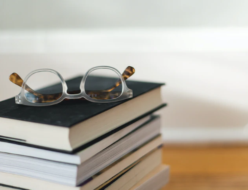glasses on book for home remedies